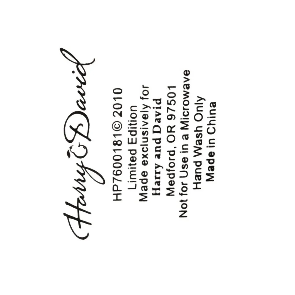 Harry & David 2010 Le Cubby Delivery Mailman Christmas Bear Cookie Jar Container - Picture 12 of 14